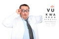 Funny ophthalmologist