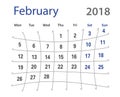 2018 funny original february creative calendar