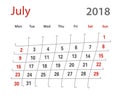 2018 funny original grid Luly creative calendar