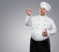 Funny overweight chef