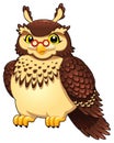 Funny owl. Royalty Free Stock Photo