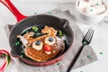 Funny pancakes for Christmas Royalty Free Stock Photo