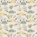 Funny pattern with cute crabs.