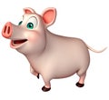 funny Pig cartoon character