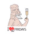 Funny pig and I love the Fridays message