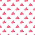 Funny pink cream seamless pattern