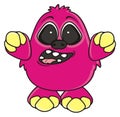 Funny pink monster r