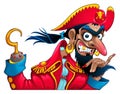 Funny pirate character