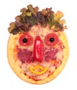 Funny pizza face