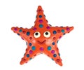 Funny plasticine Starfish Royalty Free Stock Photo