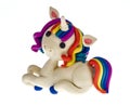 Funny plasticine Unicorn