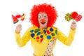 Funny playful clown Royalty Free Stock Photo