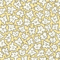 Funny popcorn seamless pattern