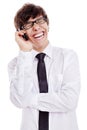 Funny prank call Royalty Free Stock Photo