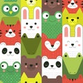 Funny print with cute fauna