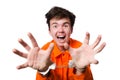 Funny prison inmate Royalty Free Stock Photo