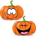 Funny pumpkin character - vector