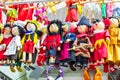 Funny puppets in a gift shop Prague Old Town Czechia Royalty Free Stock Photo
