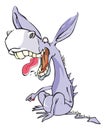 Funny Purple Donkey, illustration Royalty Free Stock Photo