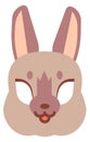 Funny rabbit mask. Animal kid party face