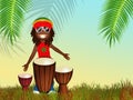 Funny rasta Royalty Free Stock Photo