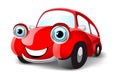 Funny red car Royalty Free Stock Photo