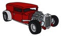 The funny red hotrod Royalty Free Stock Photo