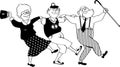 Funny retirees dancing