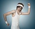 Funny retro nerd Royalty Free Stock Photo