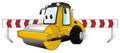 Funny road roller with fence