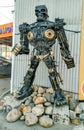 Funny robot from auto parts