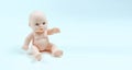 Funny rubber baby toys for bathing baby doll , copy space