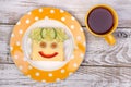 Funny sandwich for a child