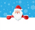 Funny santa claus character greeting Royalty Free Stock Photo