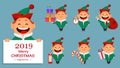 Funny Santa Claus helper elf Royalty Free Stock Photo