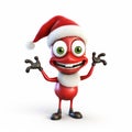 Funny Santa Claus Mascot Character In Zbrush Style