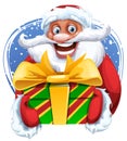 Funny Santa Claus sticker image