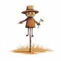 Funny Scarecrow On A Stick: A Speedpainting Style With Marc Silvestri Influence