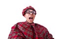 Funny scotsman Royalty Free Stock Photo