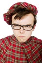 Funny scotsman Royalty Free Stock Photo