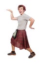 Funny scotsman Royalty Free Stock Photo