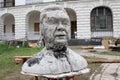 Funny sculpture of the Ukrainian president
