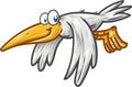 Funny seagull character cartoon