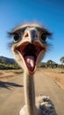 Funny selfie Ostrich