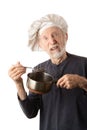 Funny senior chef Royalty Free Stock Photo