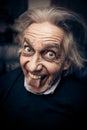 Funny Senior Man Making Faces Royalty Free Stock Photo