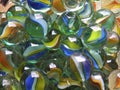 Funny set of colored marbles. Royalty Free Stock Photo