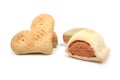 Funny shaped dog cookies Royalty Free Stock Photo