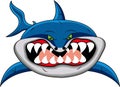 Funny shark cartoon Royalty Free Stock Photo