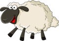 Funny sheep cartoon Royalty Free Stock Photo